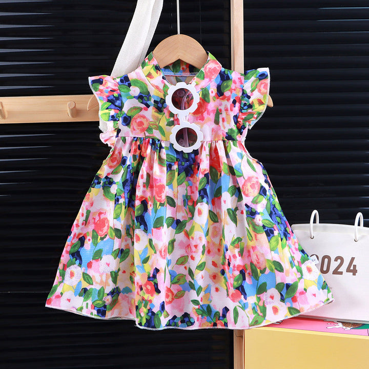Baby Girls Dress Floral Pattern Baby Girls Dress 1-9 Years | Shopee Malaysia Evansi